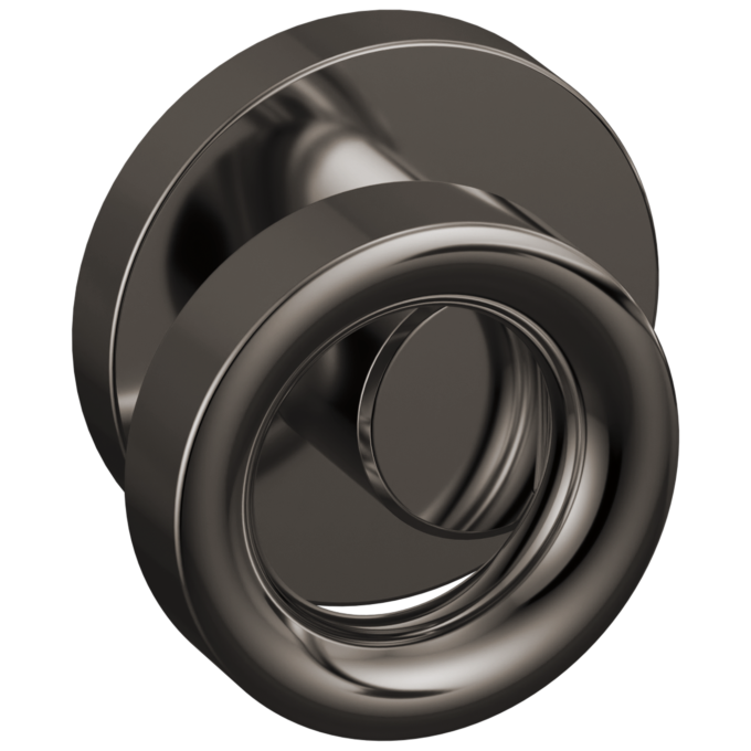 BRIZO Roccesco Two-Handle Wall Mount Tub Filler Knob Handle Kit — Brilliance Black Onyx