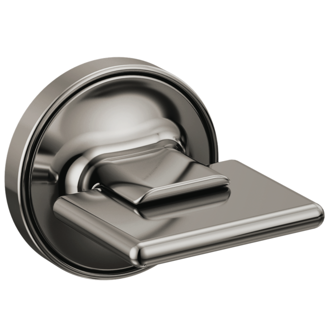 BRIZO Allaria Two-Handle Wall Mount Tub Filler Knob Handle Kit — Brilliance Black Onyx