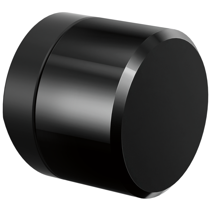 BRIZO Odin Kitchen Faucet Black Crystal Knob Handle Kit — Matte Black / Black Crystal