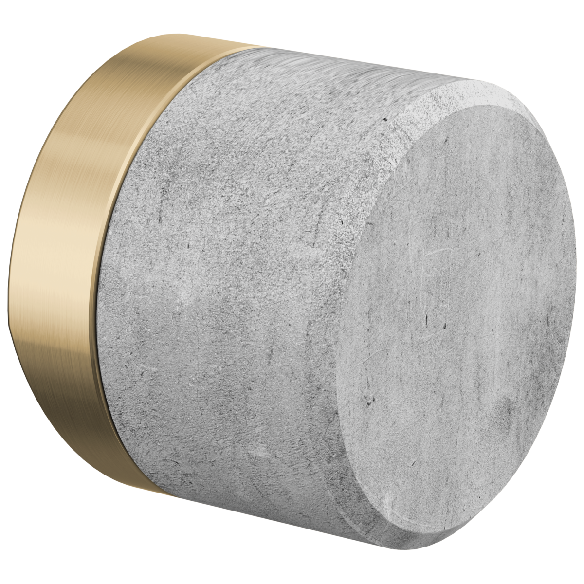 BRIZO Odin Kitchen Faucet Concrete Knob Handle Kit — Luxe Gold / Concrete