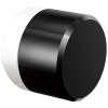 BRIZO Odin Knob with Black Crystal — Matte White / Black Crystal