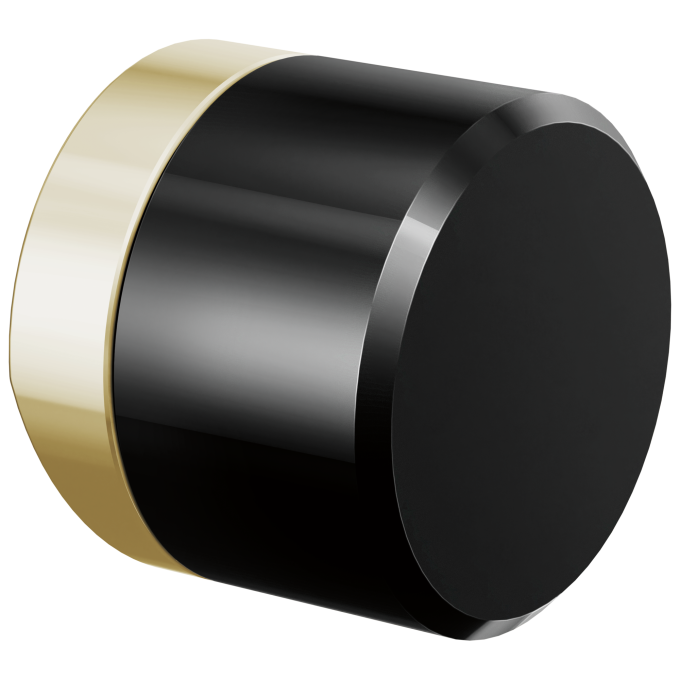 BRIZO Odin Kitchen Faucet Black Crystal Knob Handle Kit — Polished Nickel / Black Crystal