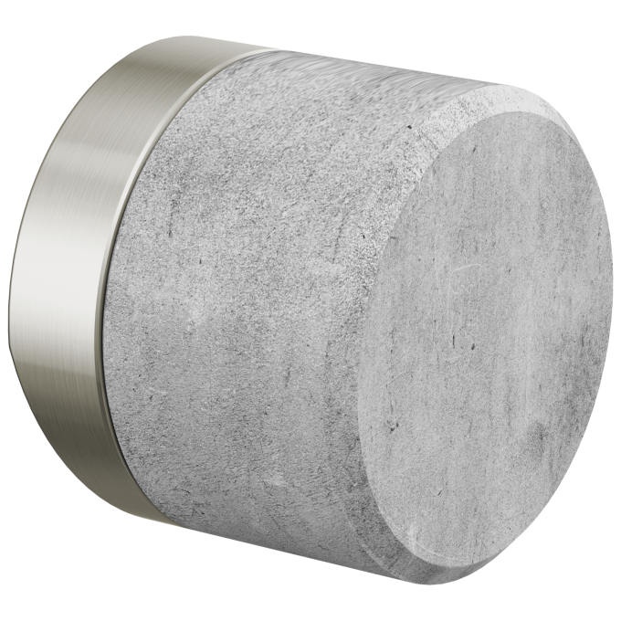 BRIZO Odin Kitchen Faucet Concrete Knob Handle Kit — Stainless Steel / Concrete