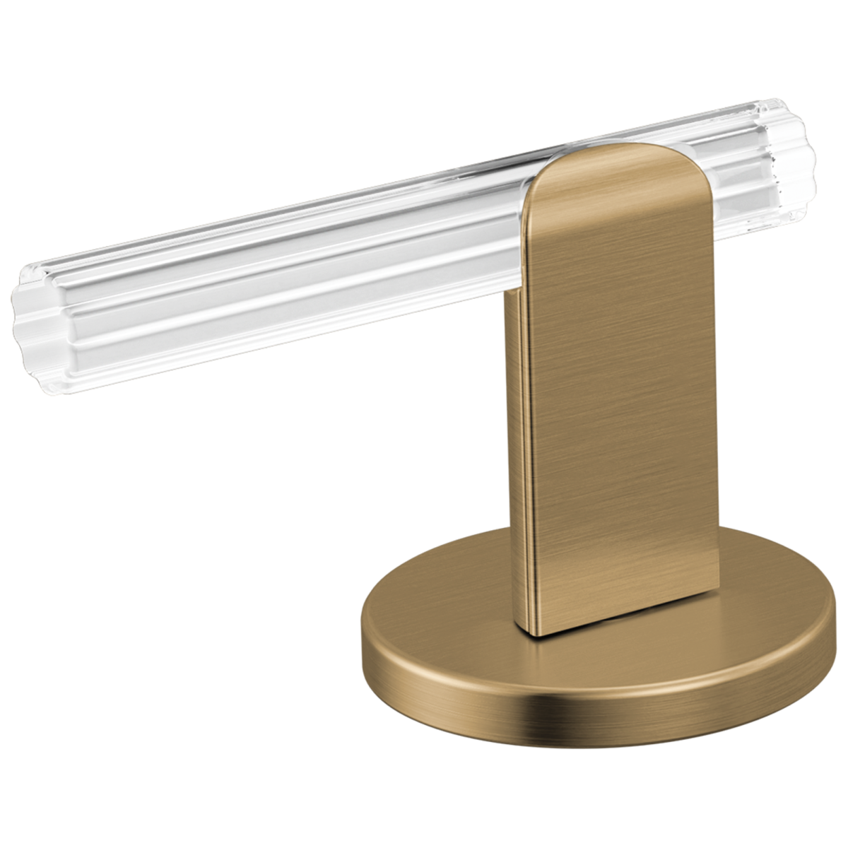 BRIZO Roccesco Widespread Lavatory Lever Handle Kit — Luxe Gold / Clear Acrylic