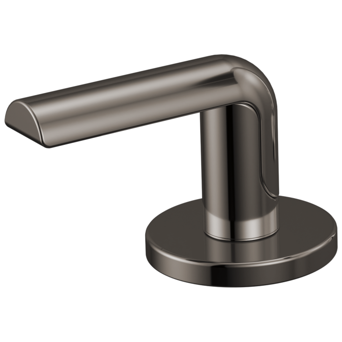 BRIZO Roccesco Widespread Lavatory Bent Lever Handle Kit — Brilliance Black Onyx