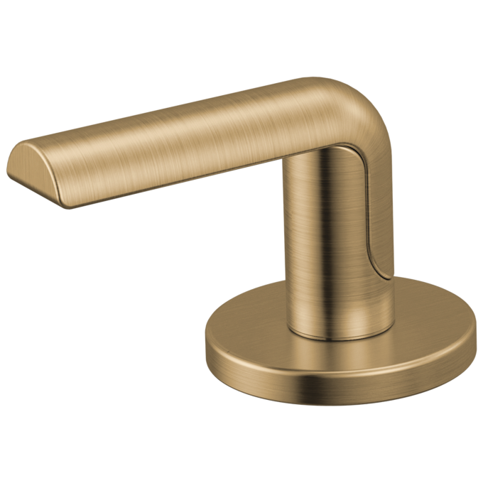 BRIZO Roccesco Widespread Lavatory Bent Lever Handle Kit — Luxe Gold
