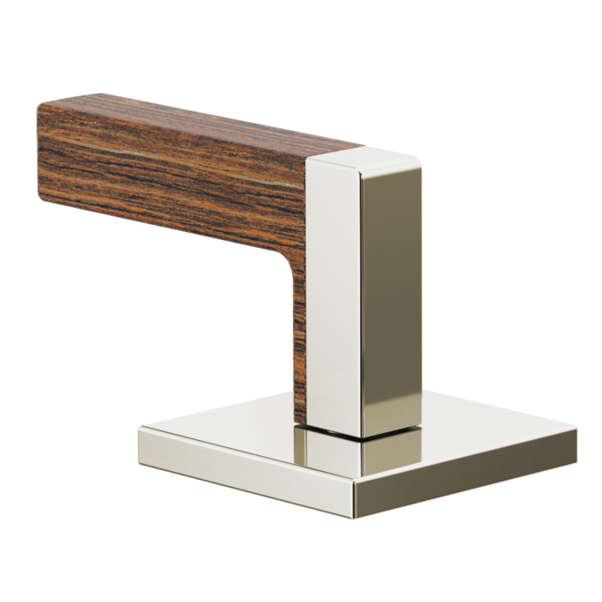 BRIZO Frank Lloyd Wright Widespread Lavatory Lever Handle Kit — Polished Nickel Wood