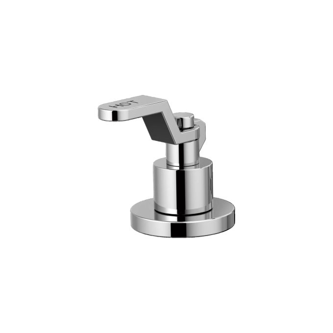 BRIZO Litze Widespread Lavatory Industrial Lever Handle Kit — Chrome