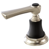 BRIZO Rook Widespread Lavatory and Bidet Lever Handle Kit — Luxe Nickel  /Matte Black