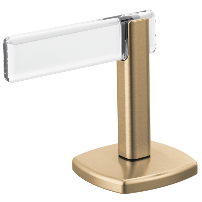 BRIZO Allaria Widespread Lavatory Lever Handle Kit — Luxe Gold / Clear Acrylic