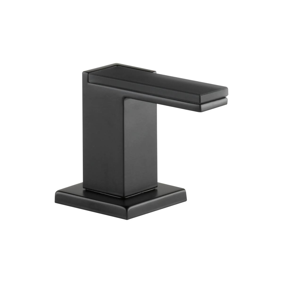 BRIZO Siderna Widespread Lavatory and Bidet Solar Gray Glass Lever Handle Kit — Matte Black