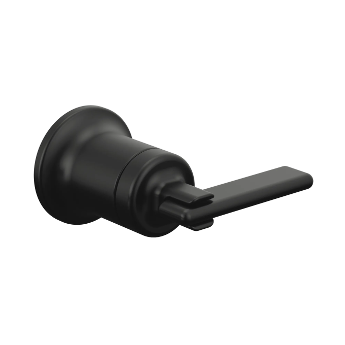 BRIZO Allaria Two-Hole, Single-Handle Wall Mount Lavatory Faucet Lever Handle Kit — Matte Black