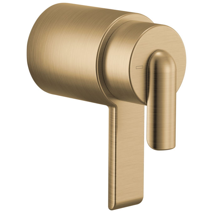 BRIZO Roccesco TempAssure Thermostatic Valve Trim Bent Lever Handle Kit — Luxe Gold