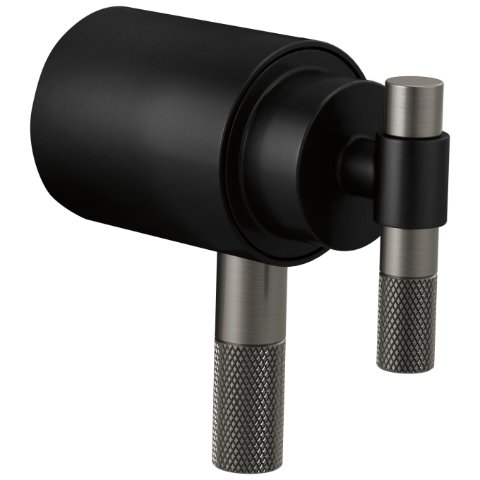 BRIZO Litze Tempassure Thermostatic Trim Handle Kit - T-Lever — MATTE BLACK/LUXE STEEL