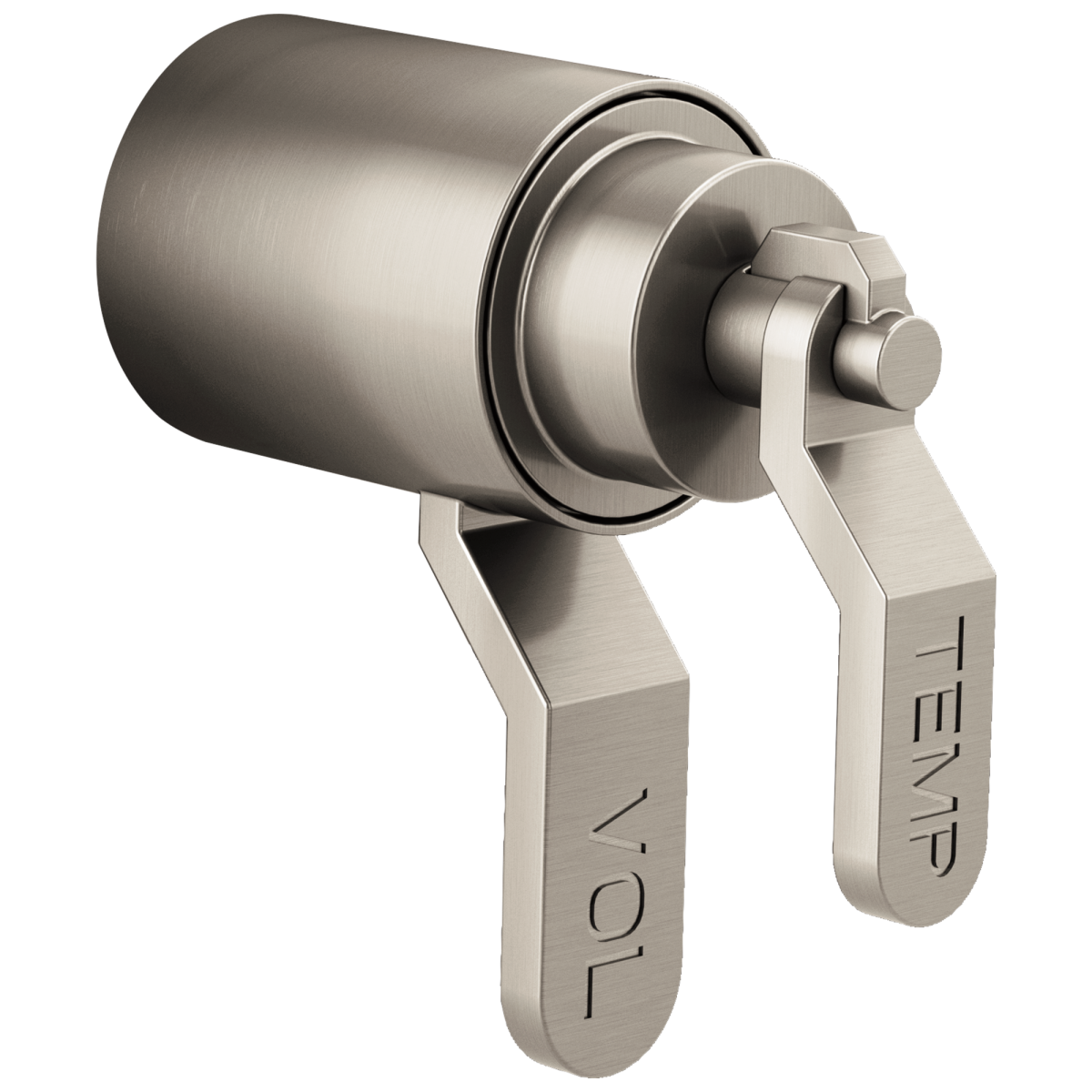 BRIZO Litze TempAssure Thermostatic Valve Trim Industrial Lever Handle Kit — Luxe Nickel