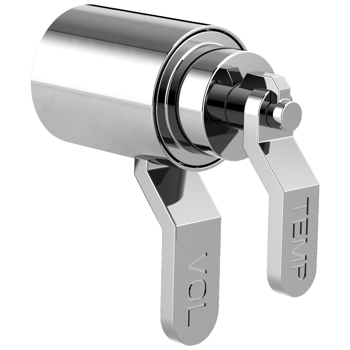 BRIZO Litze TempAssure Thermostatic Valve Trim Industrial Lever Handle Kit — Chrome