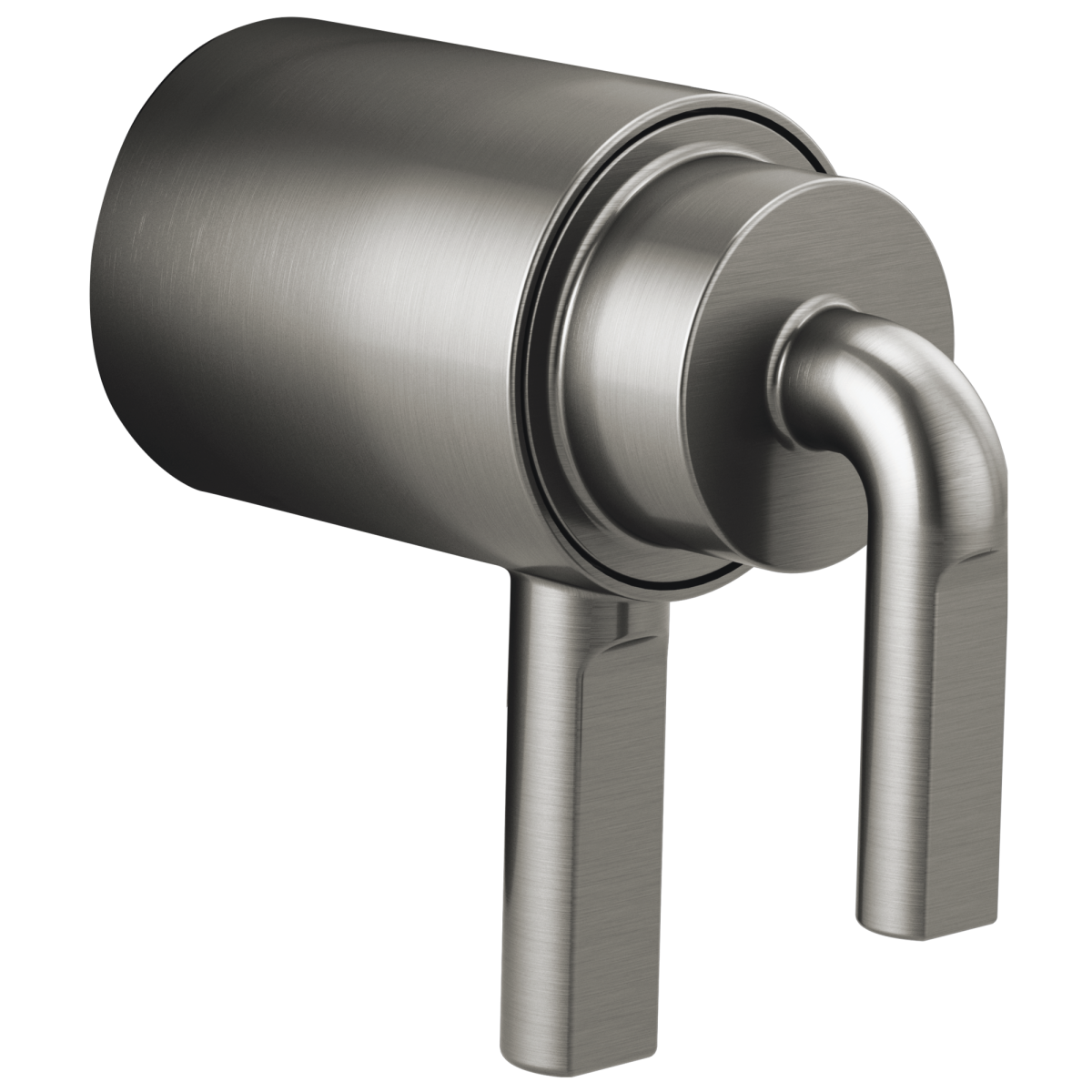 BRIZO Litze TempAssure Thermostatic Valve Trim Notch Lever Handle Kit — Luxe Steel