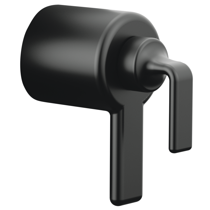 BRIZO Allaria TempAssure Thermostatic Valve Trim Twist Handle Kit — Matte Black