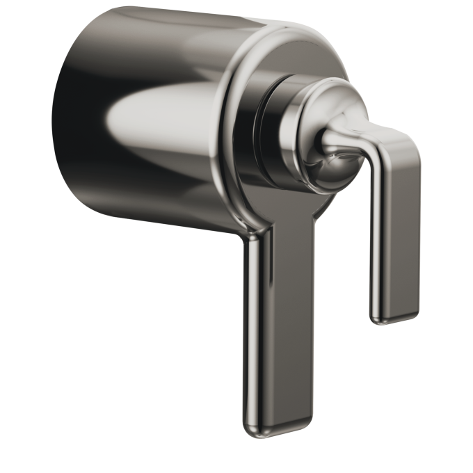 BRIZO Allaria TempAssure Thermostatic Valve Trim Twist Handle Kit — Brilliance Black Onyx
