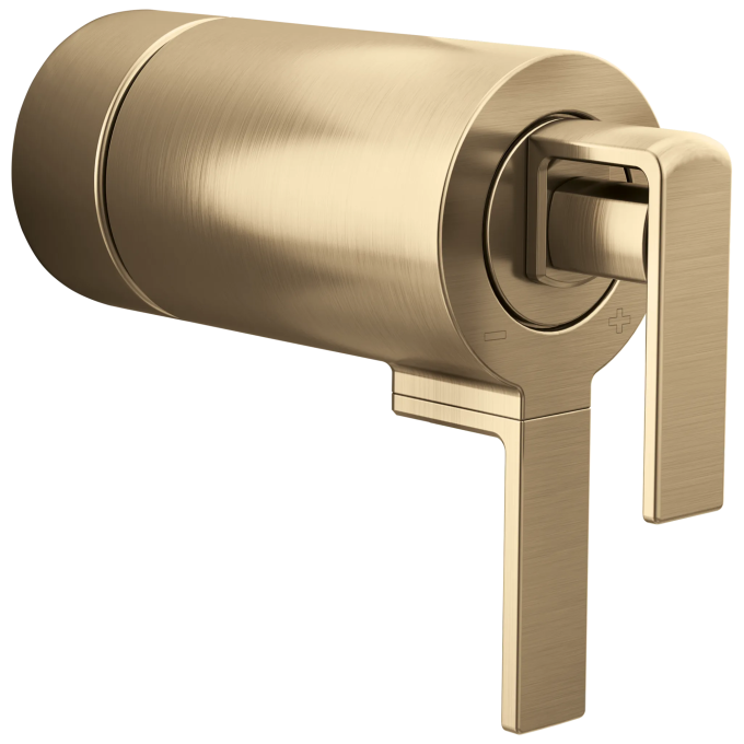 BRIZO Frank Lloyd Wright TempAssure Thermostatic Valve Gap Lever Handle Kit — Luxe Gold