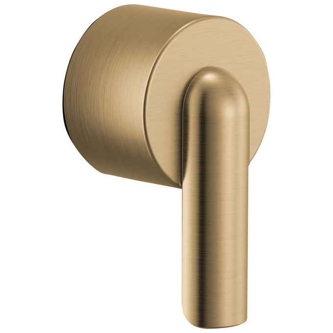 BRIZO Roccesco Pressure Balance Valve Trim Bent Lever Handle Kit — Luxe Gold