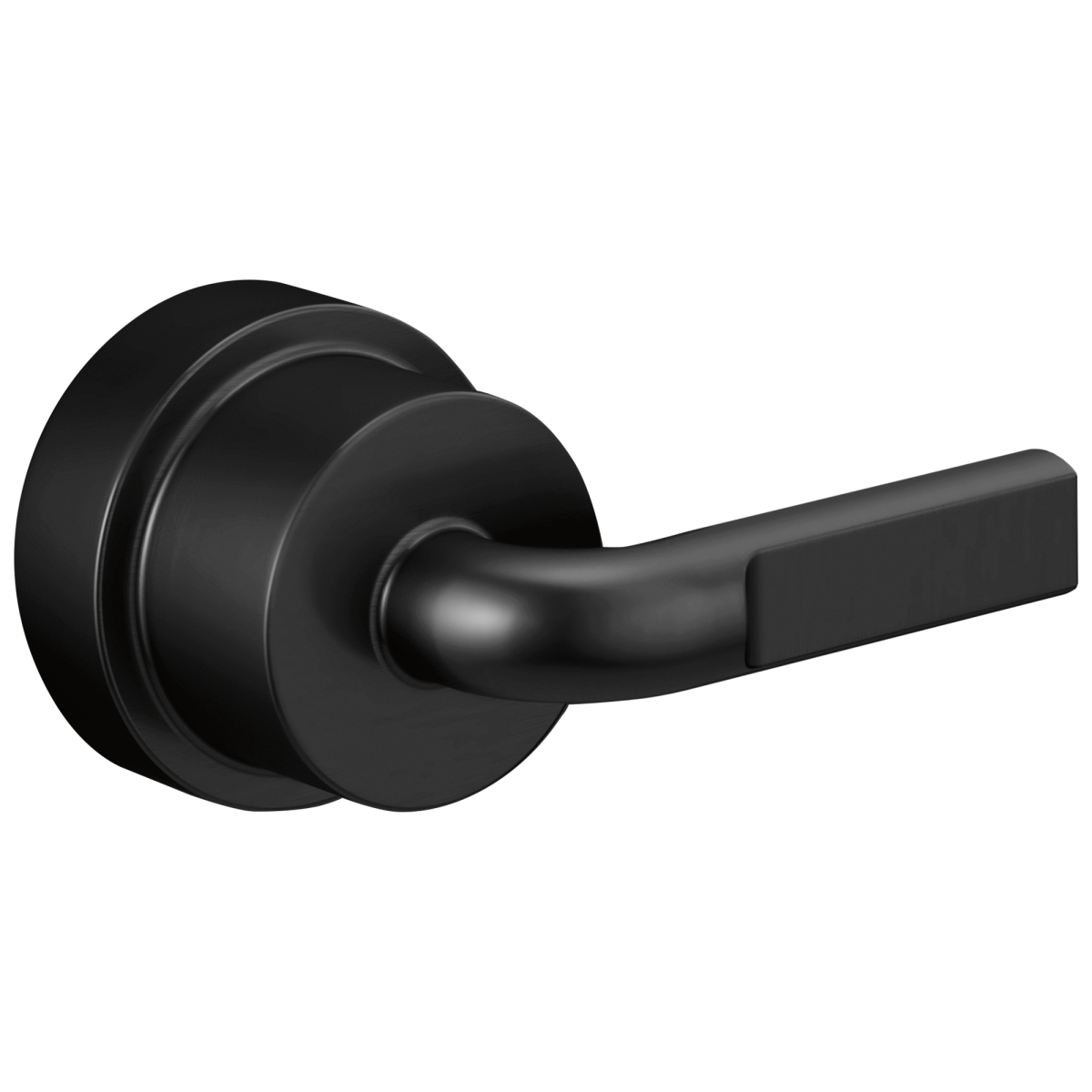 BRIZO Litze Pressure Balance Valve Trim Handle Kit - Notch Lever — Matte Black