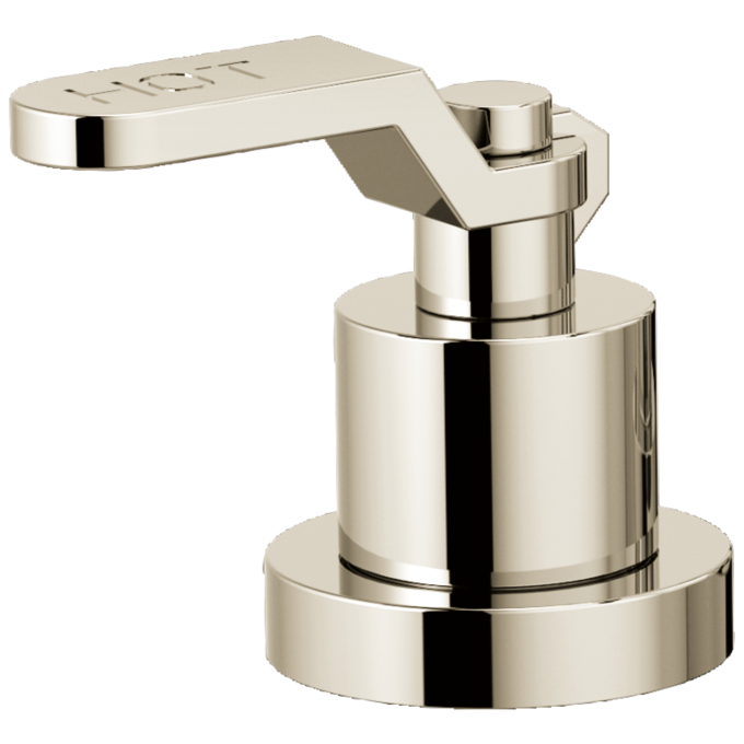 BRIZO Litze Roman Tub Faucet Industrial Lever Handle Kit — Polished Nickel