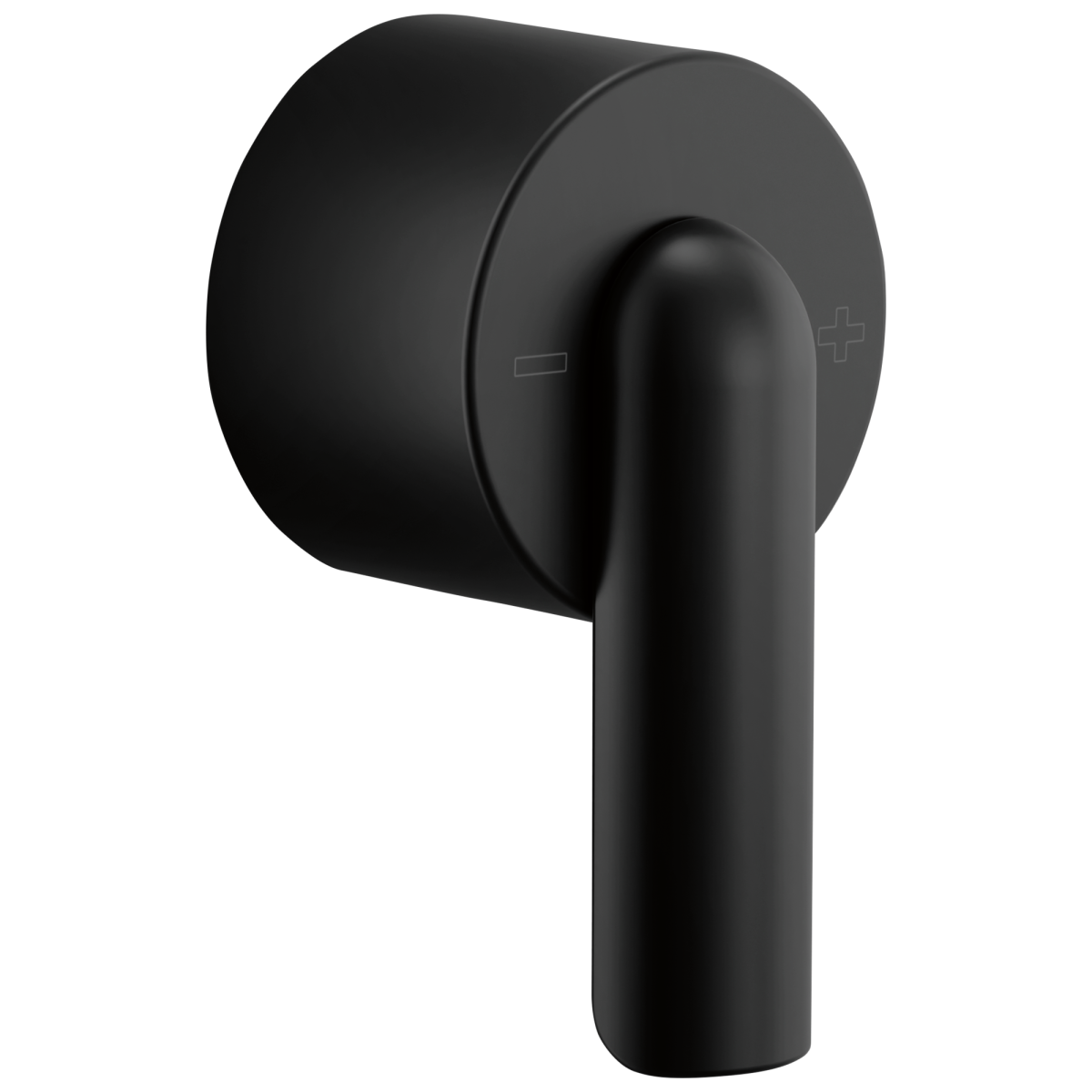 BRIZO Roccesco Sensori Thermostatic Valve Trim Bent Lever Handle Kit — Matte Black