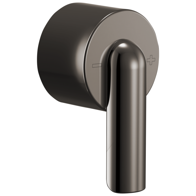 BRIZO Roccesco Sensori Thermostatic Valve Trim Bent Lever Handle Kit — Brilliance Black Onyx