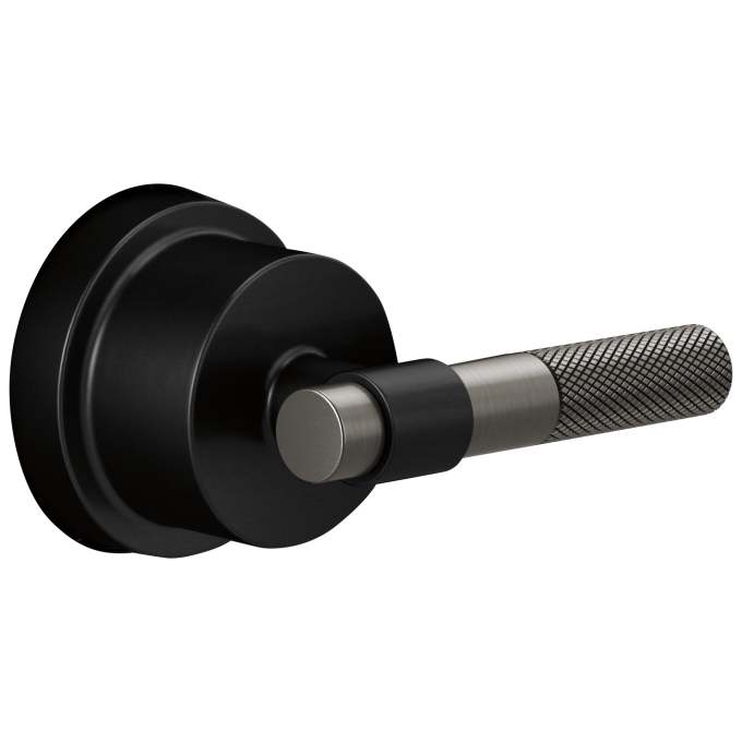 BRIZO Litze Sensori Thermostatic Valve Trim Handle Kit - T-Lever — MATTE BLACK/LUXE STEEL