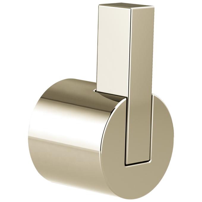 BRIZO Litze Single-Handle Floor Mount Tub Filler Lever Handle Kit — Polished Nickel
