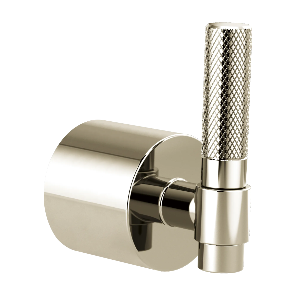 BRIZO Litze Single-Handle Floor Mount Tub Filler T-Lever Handle Kit — Polished Nickel