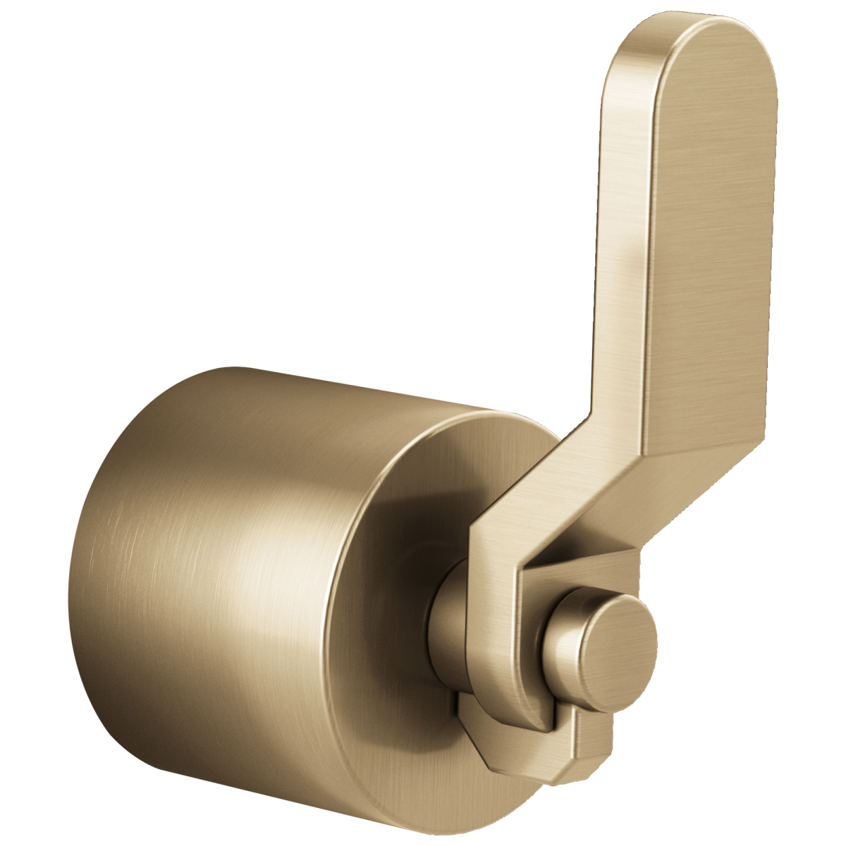 BRIZO Litze Single-Handle Floor Mount Tub Filler Industrial Lever Handle Kit — Luxe Gold