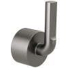 BRIZO Litze Single-Handle Floor Mount Tub Filler Notch Lever Handle Kit — Luxe Steel