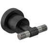 BRIZO Litze Two-Handle Wall Mount Tub Filler Handle Kit - T-Lever — MATTE BLACK/LUXE STEEL