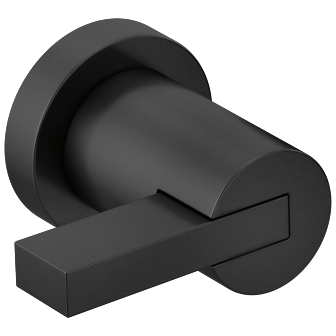 BRIZO Litze Two-Handle Wall Mount Tub Filler Handle Kit - Extended Lever — Matte Black