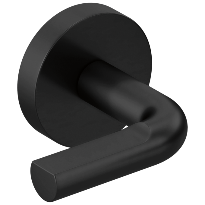 BRIZO Litze Two-Handle Wall Mount Tub Filler Handle Kit - Notch Lever — Matte Black