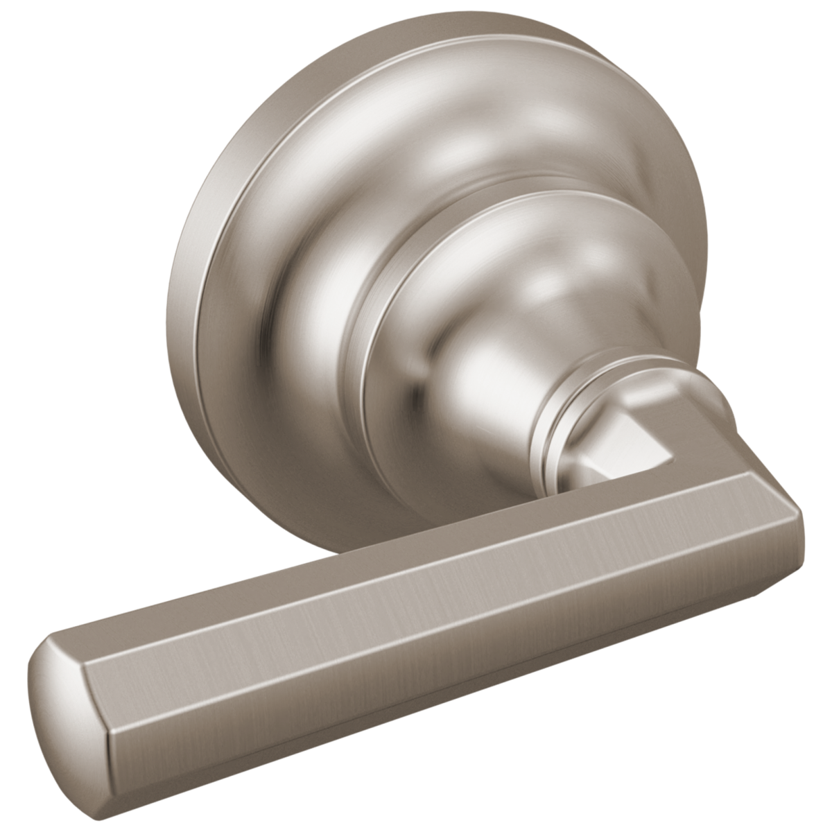 BRIZO Beauclere Two-Handle Wall Mount Tub Filler Lever Handle Kit — Luxe Nickel