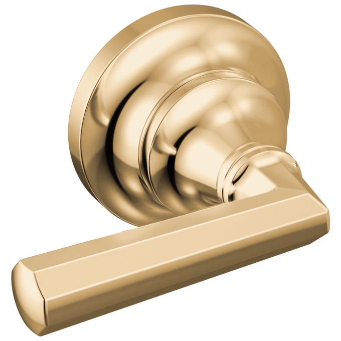 BRIZO Beauclere Two-Handle Wall Mount Tub Filler Lever Handle Kit — Polished Gold