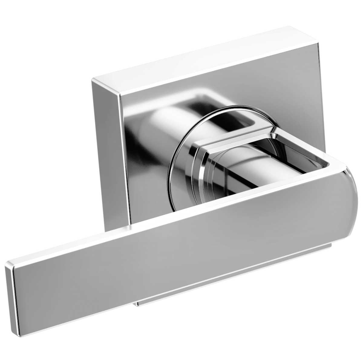 BRIZO Frank Lloyd Wright Two-Handle Wall Mount Tub Filler Gap Lever Handle Kit — Chrome