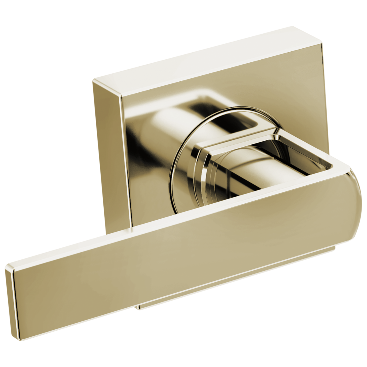 BRIZO Frank Lloyd Wright Two-Handle Wall Mount Tub Filler Gap Lever Handle Kit — Polished Nickel