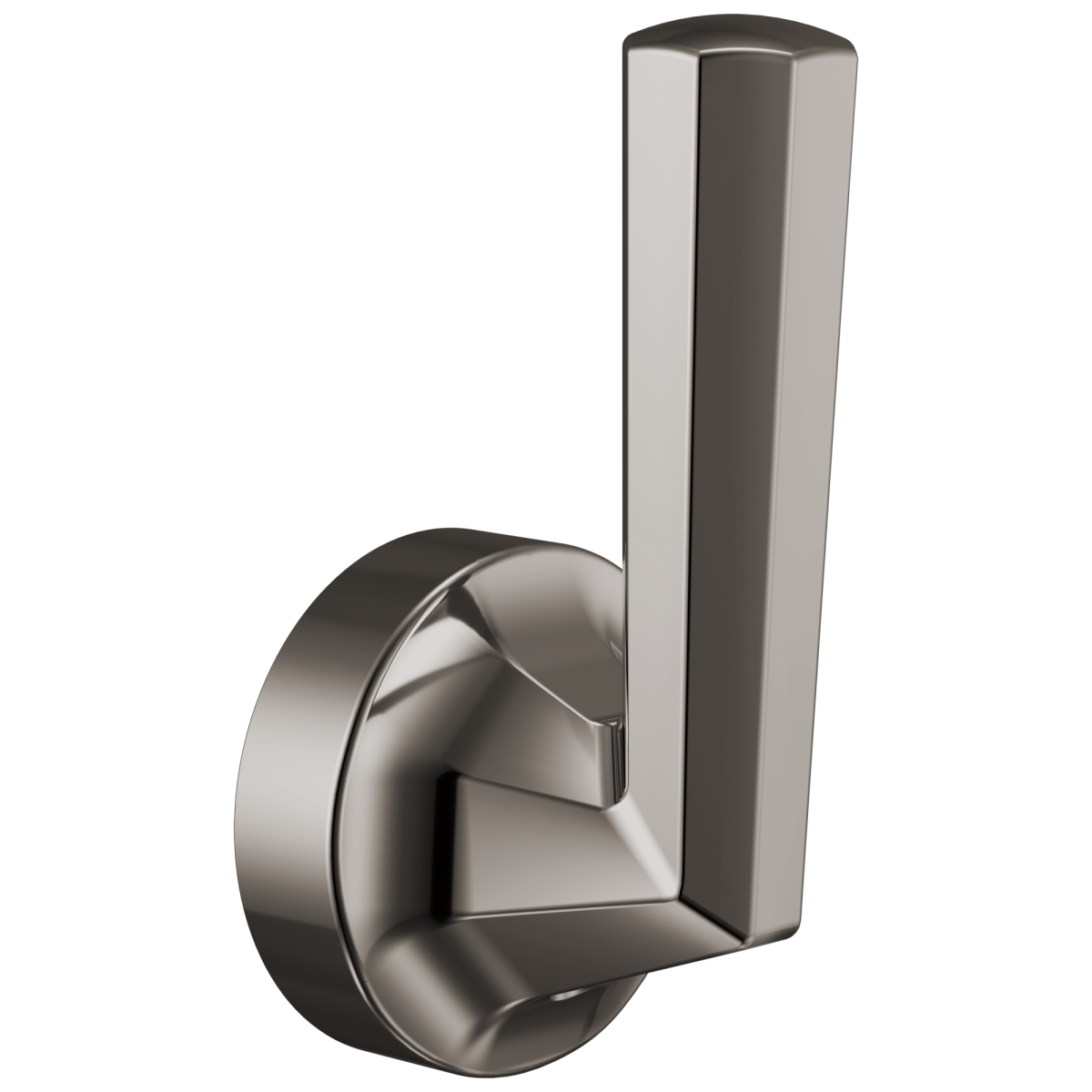 BRIZO Beauclere Single-Handle Floor Mount Tub Filler Lever Handle Kit — Brilliance Black Onyx
