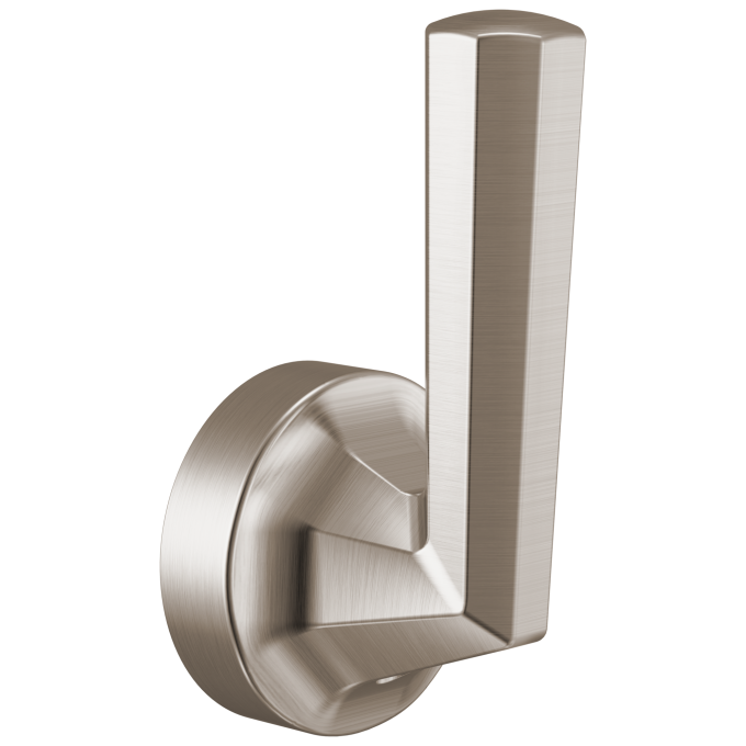 BRIZO Beauclere Single-Handle Floor Mount Tub Filler Lever Handle Kit — Luxe Nickel