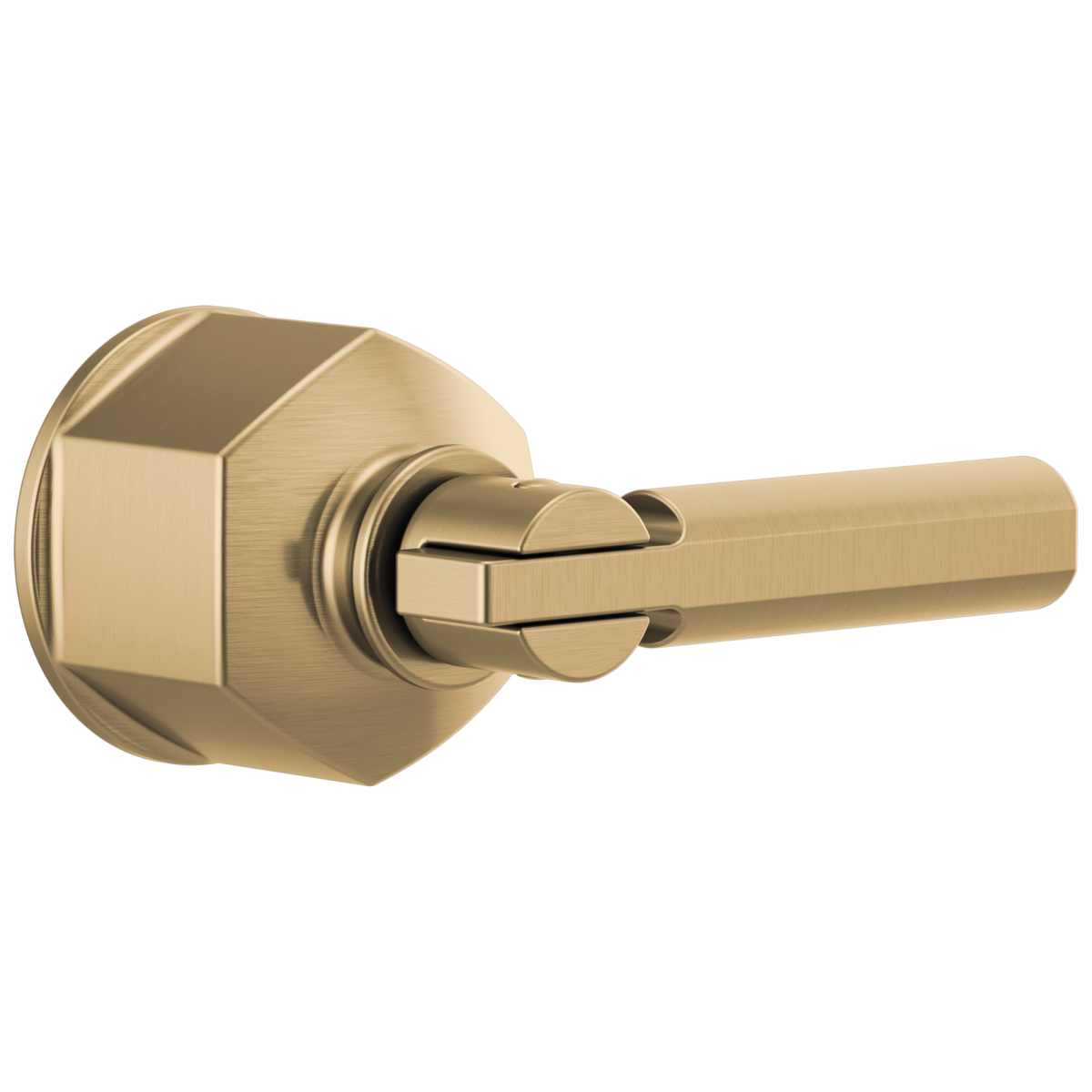BRIZO Invari Single-Handle Floor Mount Tub Filler Lever Handle Kit — Luxe Gold