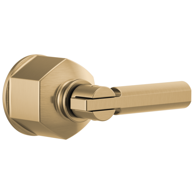 BRIZO Invari Single-Handle Floor Mount Tub Filler Lever Handle Kit — Luxe Gold