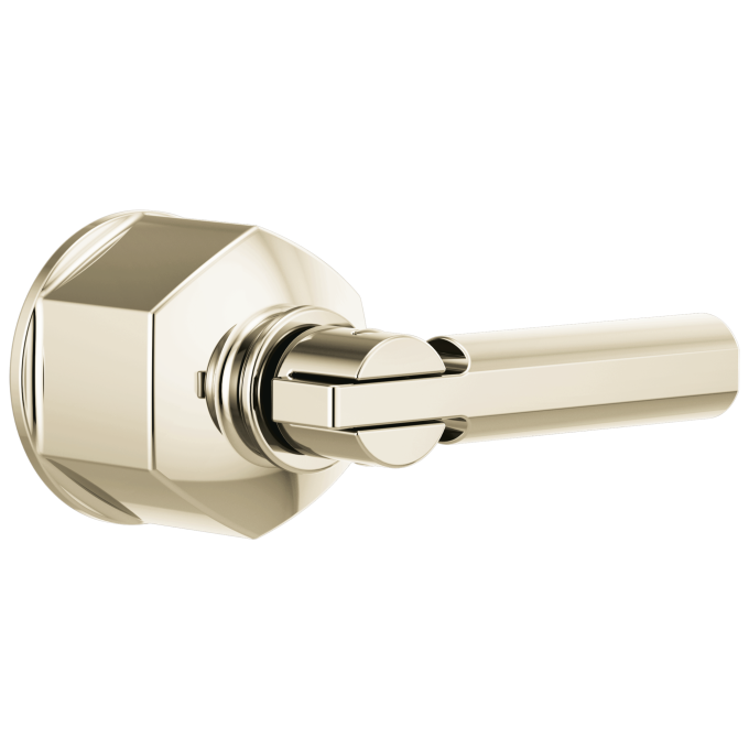 BRIZO Invari Single-Handle Floor Mount Tub Filler Lever Handle Kit — Polished Nickel