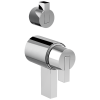 BRIZO Litze TempAssure Thermostatic Valve With Integrated Diverter Lever Handle Kit — Chrome