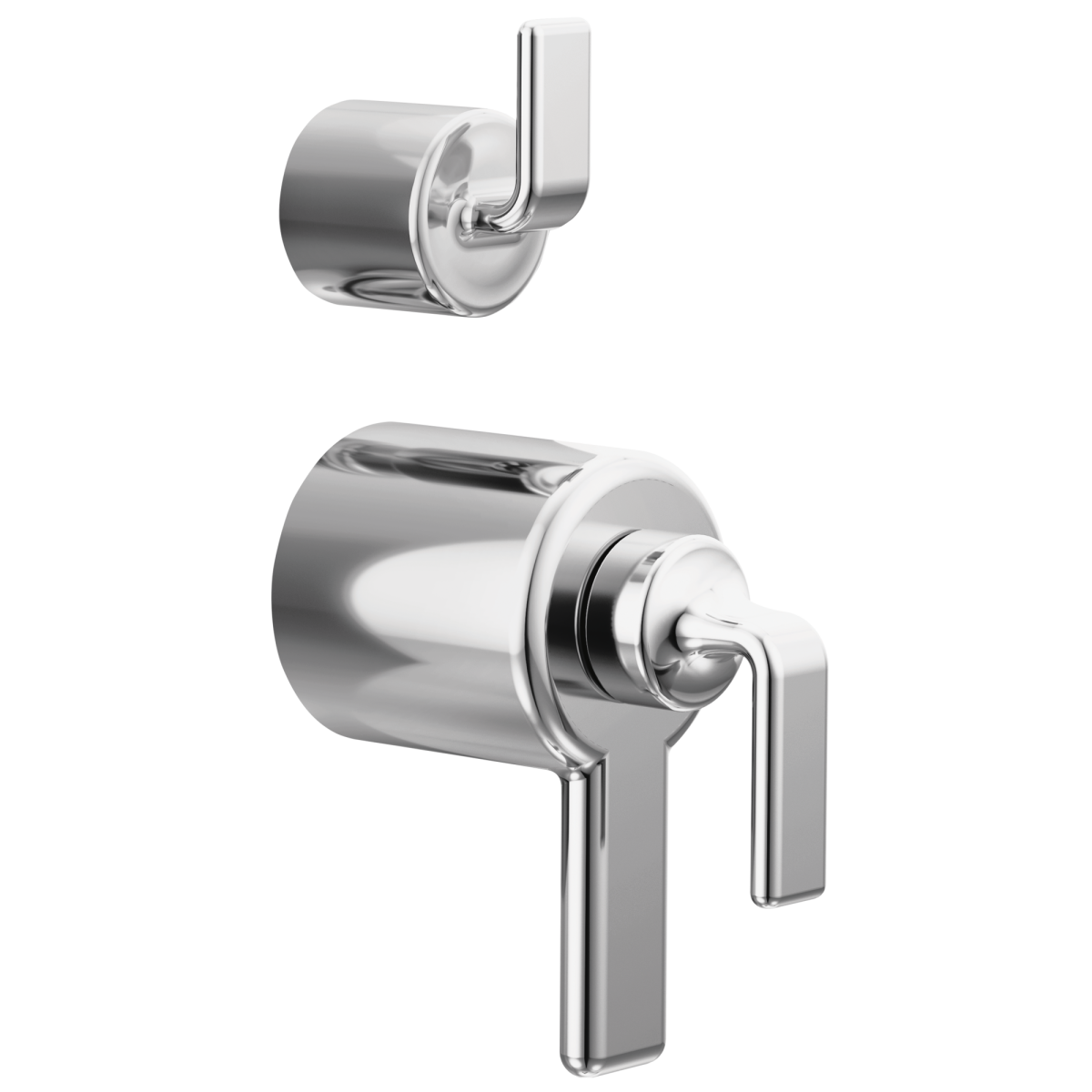 BRIZO Allaria TempAssure Thermostatic Valve Trim with Integrated Diverter Trim Twist Lever Handle Kit — Chrome