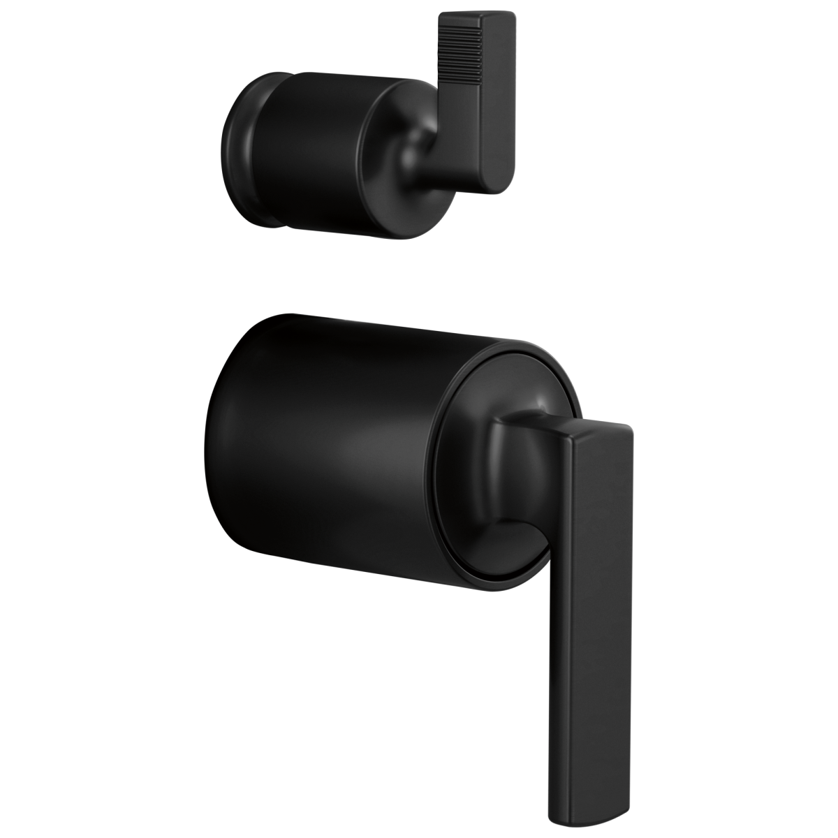 BRIZO Kintsu Pressure Balance Integrated Diverter Trim Lever Handles — Matte Black