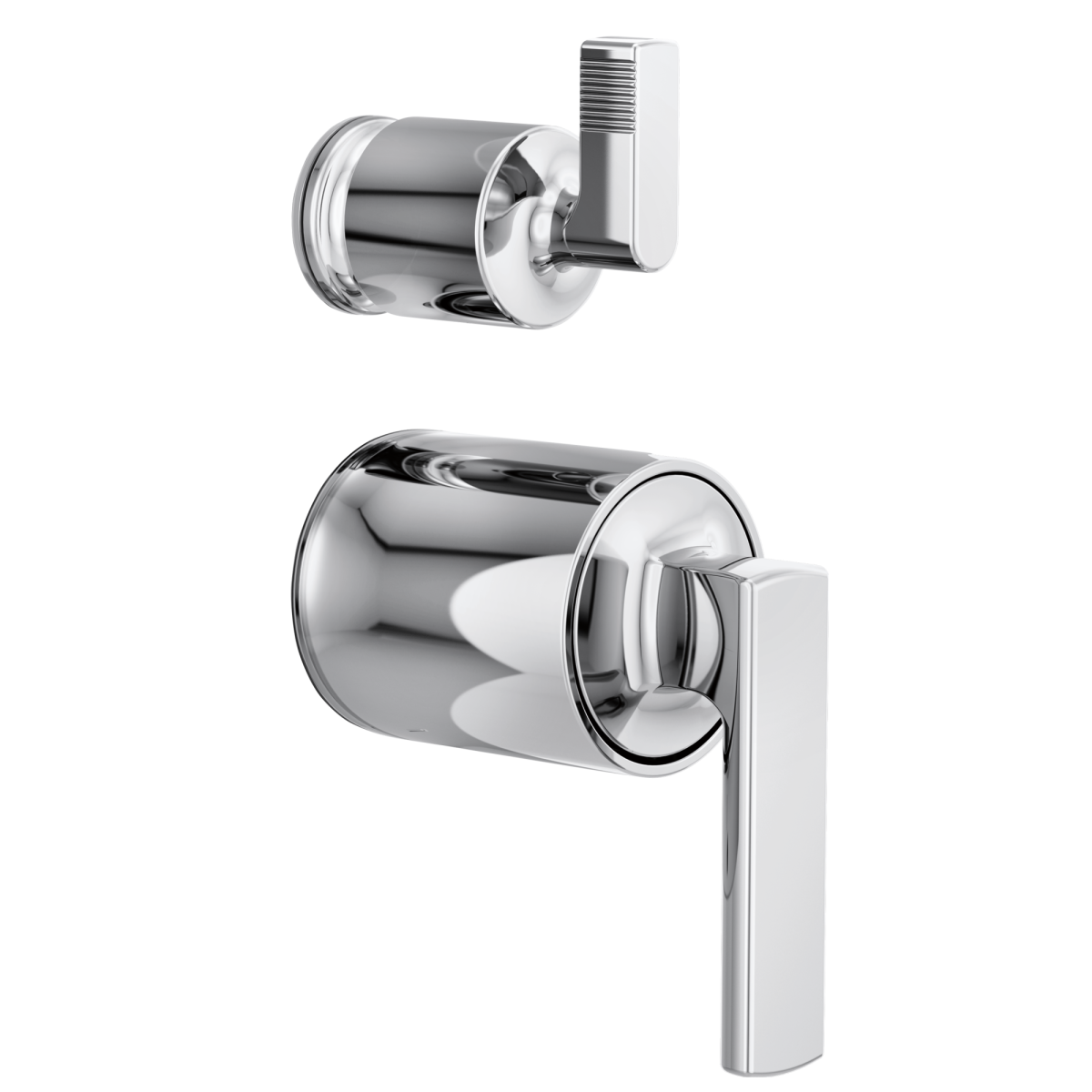 BRIZO Kintsu Pressure Balance Valve with Integrated Diverter Trim Lever Handle Kit — Chrome